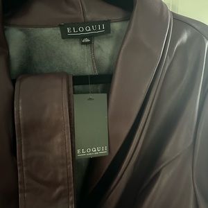 Faux Leather Dress with Belt